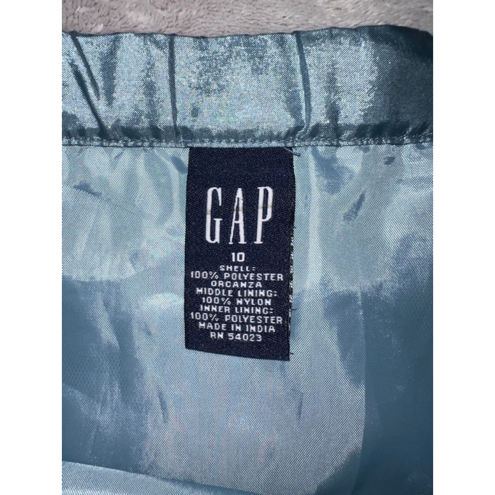 Women's GAP Icey Blue Shimmer A-Line Skirt Size 10 - Picture 5 of 8